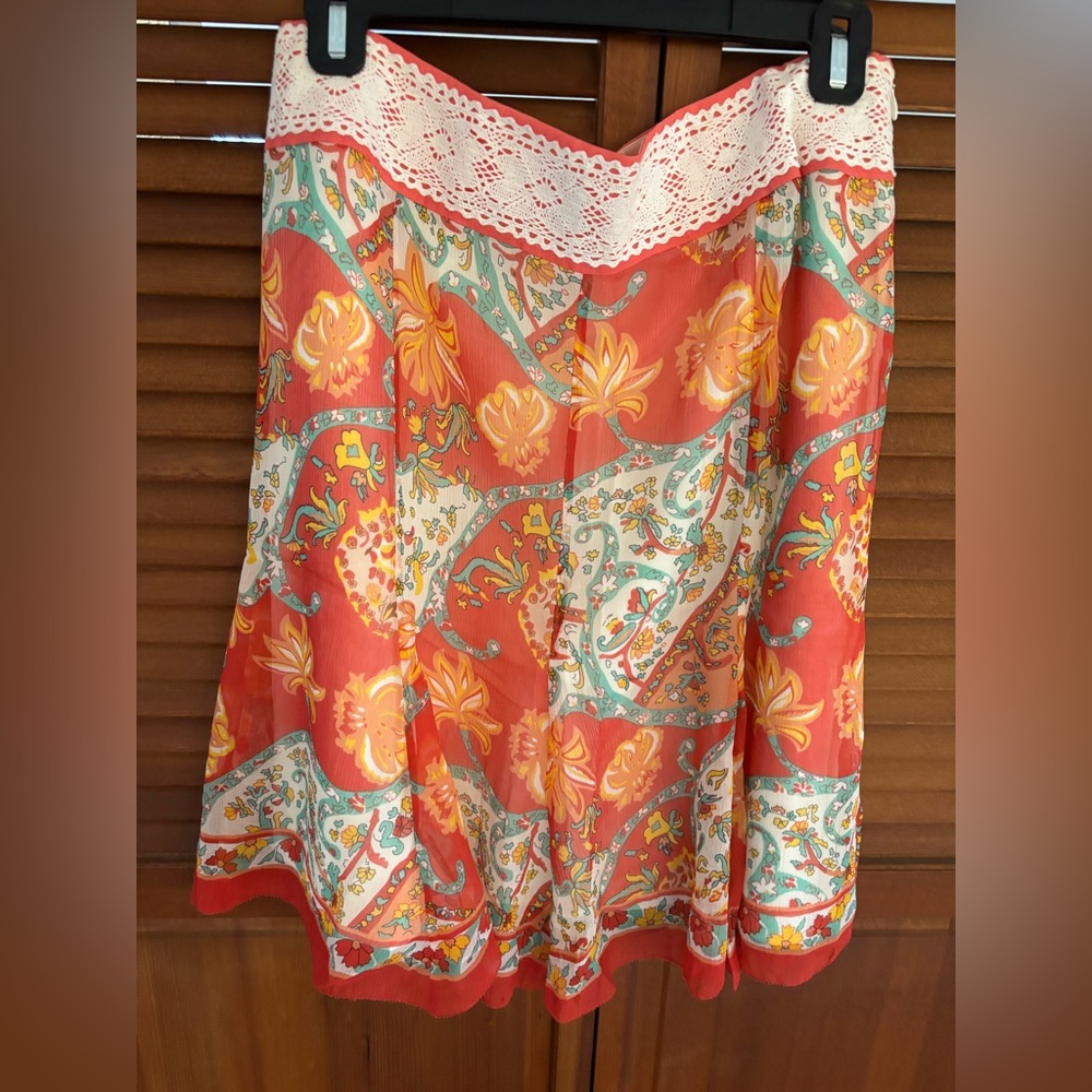 Antonio Melani Patterned Skirt - Size 10